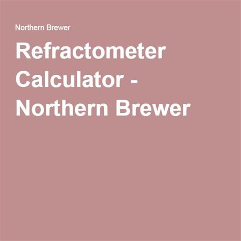 refractometer specific gravity of fermented wort calculator|brewer's refractometer calculator.